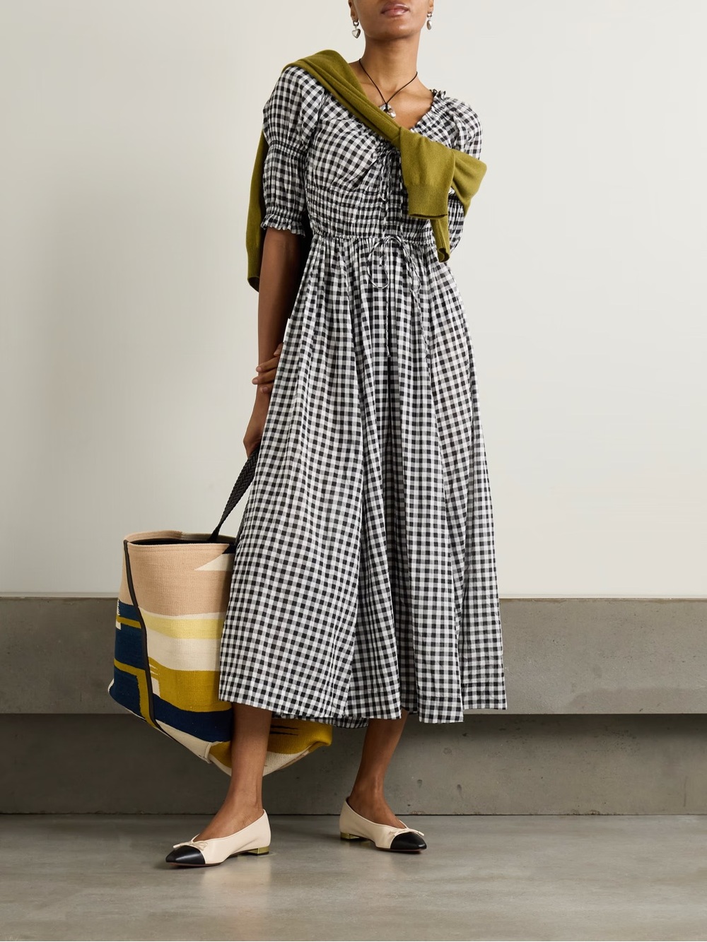 Doen Ischia gingham dress